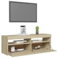 vidaXL TV-Schrank mit LED-Leuchten Sonoma-Eiche 120x35x40 cm vidaXL TV-Schrank mit LED-Leuchten Sonoma-Eiche 120x35x40 cm