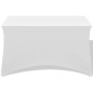Stretch-Tischhusse 2 Stk. 183 x 76 x 74 cm Weiß Stretch-Tischhusse 2 Stk. 183 x 76 x 74 cm Weiß