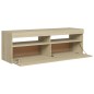 vidaXL TV-Schrank mit LED-Leuchten Sonoma-Eiche 120x35x40 cm vidaXL TV-Schrank mit LED-Leuchten Sonoma-Eiche 120x35x40 cm