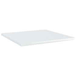 vidaXL Bücherregal-Bretter 8 Stk. Hochglanz-Weiß 40x40x1,5 cm