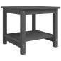 vidaXL Couchtisch Grau 50x50x45 cm Massivholz Kiefer vidaXL Couchtisch Grau 50x50x45 cm Massivholz Kiefer