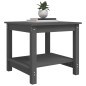 vidaXL Couchtisch Grau 50x50x45 cm Massivholz Kiefer vidaXL Couchtisch Grau 50x50x45 cm Massivholz Kiefer
