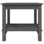 vidaXL Couchtisch Grau 50x50x45 cm Massivholz Kiefer vidaXL Couchtisch Grau 50x50x45 cm Massivholz Kiefer