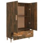vidaXL Highboard Räuchereiche 70x31x115 cm Holzwerkstoff vidaXL Highboard Räuchereiche 70x31x115 cm Holzwerkstoff
