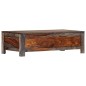 vidaXL Couchtisch Grau 100 x 50 x 30 cm Massivholz vidaXL Couchtisch Grau 100 x 50 x 30 cm Massivholz