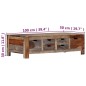 vidaXL Couchtisch Grau 100 x 50 x 30 cm Massivholz vidaXL Couchtisch Grau 100 x 50 x 30 cm Massivholz