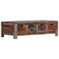 vidaXL Couchtisch Grau 100 x 50 x 30 cm Massivholz vidaXL Couchtisch Grau 100 x 50 x 30 cm Massivholz