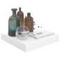 vidaXL Schwebendes Wandregal Hochglanz-Weiß 23x23,5x3,8 cm MDF vidaXL Schwebendes Wandregal Hochglanz-Weiß 23x23,5x3,8 cm MDF