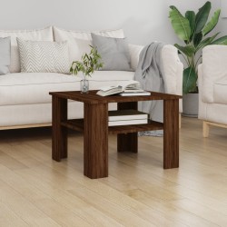 vidaXL Couchtisch Braun Eichen-Optik 60x60x42 cm Holzwerkstoff	