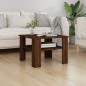 vidaXL Couchtisch Braun Eichen-Optik 60x60x42 cm Holzwerkstoff	