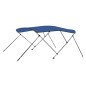 vidaXL 3-Bow Bimini Top Blau 183x160x137 cm vidaXL 3-Bow Bimini Top Blau 183x160x137 cm