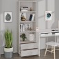 vidaXL Highboard HAMAR Weiß 60x35x180 cm Massivholz Kiefer vidaXL Highboard HAMAR Weiß 60x35x180 cm Massivholz Kiefer