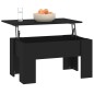 vidaXL Couchtisch Schwarz 79x49x41 cm Holzwerkstoff vidaXL Couchtisch Schwarz 79x49x41 cm Holzwerkstoff