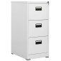 vidaXL Aktenschrank Hellgrau 46x62x102,5 cm Stahl vidaXL Aktenschrank Hellgrau 46x62x102,5 cm Stahl