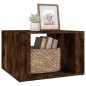vidaXL Nachttisch Räuchereiche 57x55x36 cm Holzwerkstoff vidaXL Nachttisch Räuchereiche 57x55x36 cm Holzwerkstoff