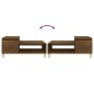 vidaXL Couchtisch Braun Eichen-Optik 100x50x45 cm Holzwerkstoff
