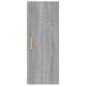 vidaXL Wandschrank Grau Sonoma 34,5x34x90 cm Holzwerkstoff vidaXL Wandschrank Grau Sonoma 34,5x34x90 cm Holzwerkstoff