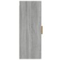 vidaXL Wandschrank Grau Sonoma 34,5x34x90 cm Holzwerkstoff vidaXL Wandschrank Grau Sonoma 34,5x34x90 cm Holzwerkstoff