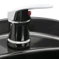 Friseurstuhl mit Waschbecken Schwarz Kunstleder Friseurstuhl mit Waschbecken Schwarz Kunstleder