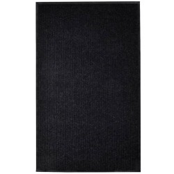 vidaXL Türmatte Schwarz 117x220 cm PVC
