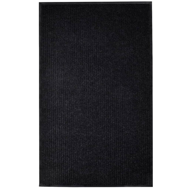 vidaXL Türmatte Schwarz 117x220 cm PVC vidaXL Türmatte Schwarz 117x220 cm PVC
