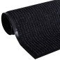 vidaXL Türmatte Schwarz 117x220 cm PVC vidaXL Türmatte Schwarz 117x220 cm PVC