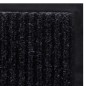 vidaXL Türmatte Schwarz 117x220 cm PVC vidaXL Türmatte Schwarz 117x220 cm PVC