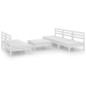 vidaXL 6-tlg. Garten-Lounge-Set Weiß Kiefer Massivholz vidaXL 6-tlg. Garten-Lounge-Set Weiß Kiefer Massivholz