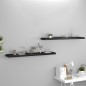 vidaXL Schwebende Wandregale 2 Stk. Schwarz 120x23,5x3,8 cm MDF vidaXL Schwebende Wandregale 2 Stk. Schwarz 120x23,5x3,8 cm MDF