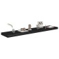 vidaXL Schwebende Wandregale 2 Stk. Schwarz 120x23,5x3,8 cm MDF vidaXL Schwebende Wandregale 2 Stk. Schwarz 120x23,5x3,8 cm MDF