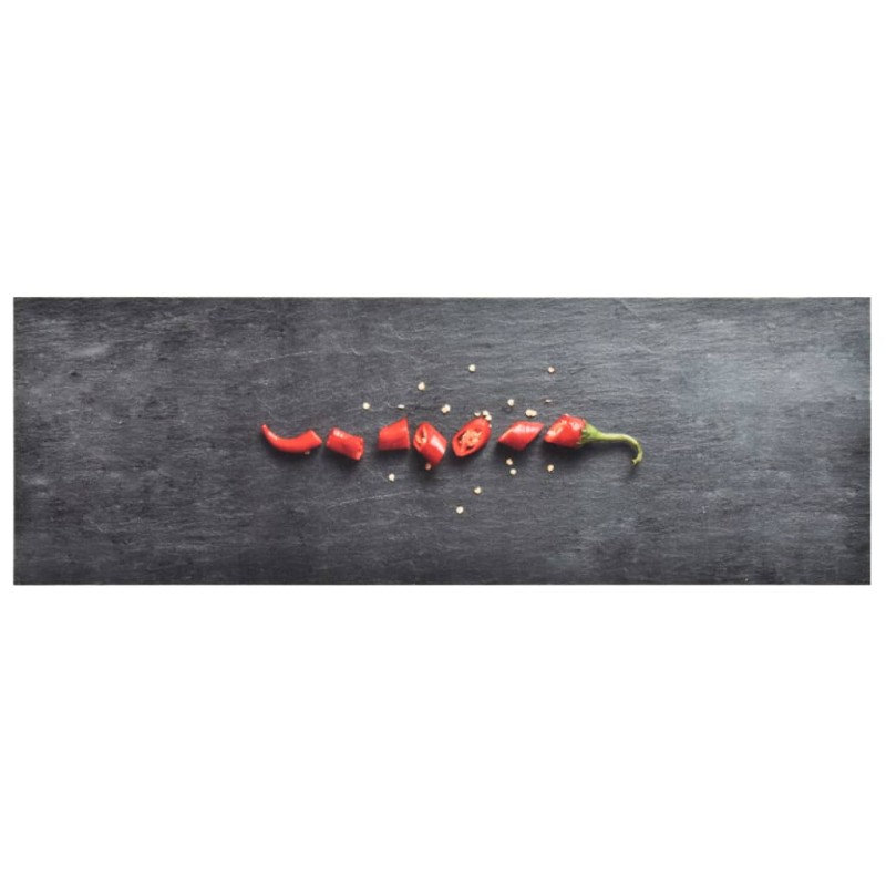 vidaXL Küchenbodenmatte Waschbar Pfeffer 45x150 cm vidaXL Küchenbodenmatte Waschbar Pfeffer 45x150 cm