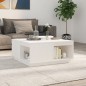 vidaXL Couchtisch Weiß 80x81x36,5 cm Massivholz Kiefer vidaXL Couchtisch Weiß 80x81x36,5 cm Massivholz Kiefer