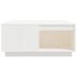 vidaXL Couchtisch Weiß 80x81x36,5 cm Massivholz Kiefer vidaXL Couchtisch Weiß 80x81x36,5 cm Massivholz Kiefer