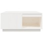 vidaXL Couchtisch Weiß 80x81x36,5 cm Massivholz Kiefer vidaXL Couchtisch Weiß 80x81x36,5 cm Massivholz Kiefer