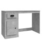 vidaXL Schreibtisch mit Schublade Betongrau 115x50x75 cm Holzwerkstoff vidaXL Schreibtisch mit Schublade Betongrau 115x50x75 cm Holzwerkstoff