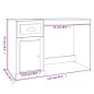 vidaXL Schreibtisch mit Schublade Betongrau 115x50x75 cm Holzwerkstoff vidaXL Schreibtisch mit Schublade Betongrau 115x50x75 cm Holzwerkstoff
