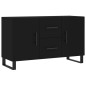 vidaXL Sideboard Schwarz 100x36x60 cm Holzwerkstoff vidaXL Sideboard Schwarz 100x36x60 cm Holzwerkstoff
