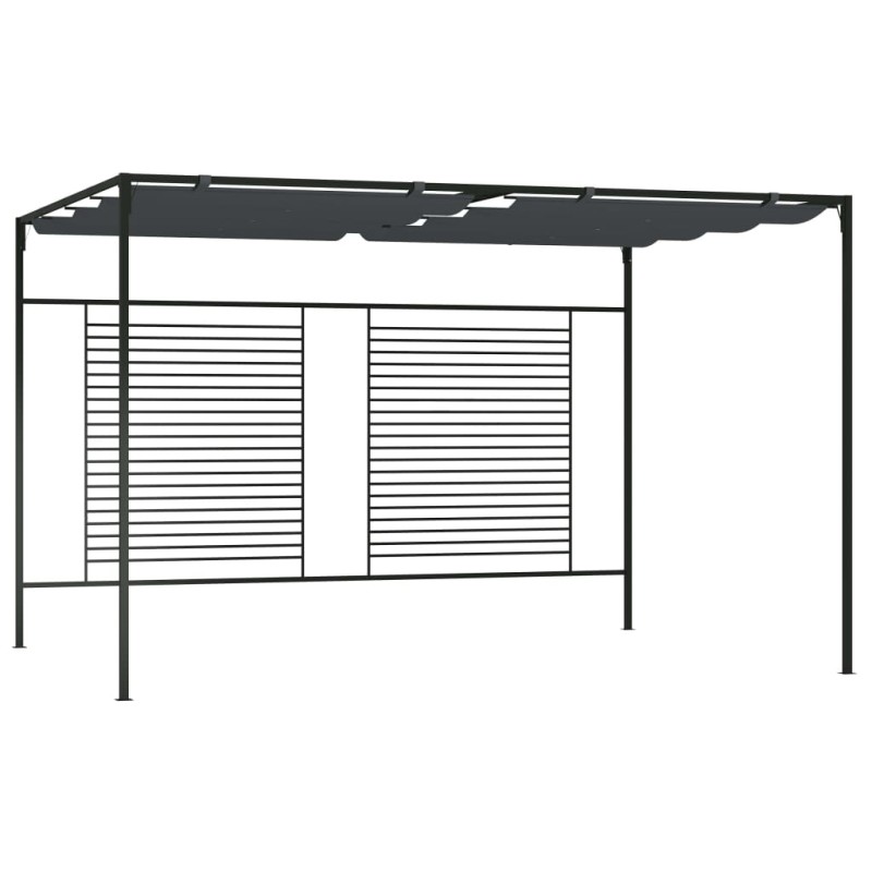 vidaXL Pavillon mit Ausziehbarem Dach 4x3x2,3 m Anthrazit 180 g/m² vidaXL Pavillon mit Ausziehbarem Dach 4x3x2,3 m Anthrazit 180 g/m²