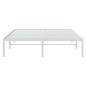 vidaXL Bettgestell Metall Weiß 140x190 cm vidaXL Bettgestell Metall Weiß 140x190 cm