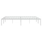 vidaXL Bettgestell Metall Weiß 140x190 cm vidaXL Bettgestell Metall Weiß 140x190 cm