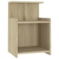 vidaXL Nachttische 2 Stk. Sonoma-Eiche 40x35x60 cm Holzwerkstoff vidaXL Nachttische 2 Stk. Sonoma-Eiche 40x35x60 cm Holzwerkstoff