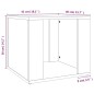 vidaXL Nachttisch Grau Sonoma 41x40x36 cm Holzwerkstoff vidaXL Nachttisch Grau Sonoma 41x40x36 cm Holzwerkstoff