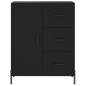 Highboard Schwarz 69,5x34x180 cm Holzwerkstoff Highboard Schwarz 69,5x34x180 cm Holzwerkstoff