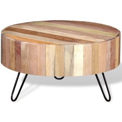 vidaXL Couchtisch Altholz Massiv