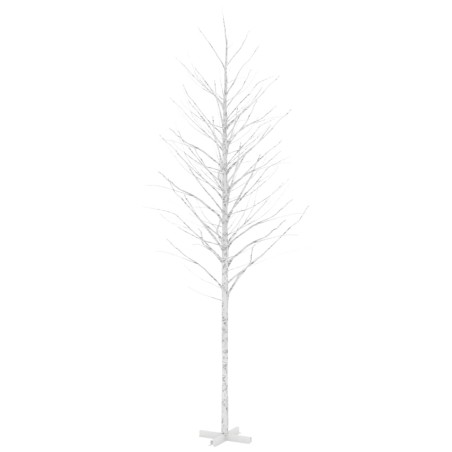 vidaXL LED-Birke Warmweiß 672 LEDs 400 cm