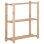 vidaXL Lagerregal mit 3 Böden 80x28,5x90 cm Massivholz Kiefer vidaXL Lagerregal mit 3 Böden 80x28,5x90 cm Massivholz Kiefer