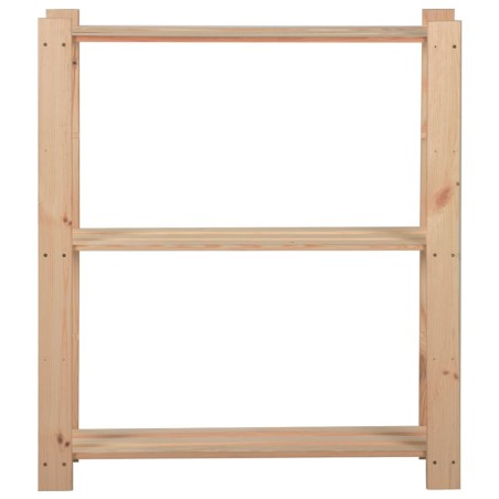 vidaXL Lagerregal mit 3 Böden 80x28,5x90 cm Massivholz Kiefer