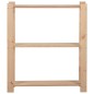 vidaXL Lagerregal mit 3 Böden 80x28,5x90 cm Massivholz Kiefer vidaXL Lagerregal mit 3 Böden 80x28,5x90 cm Massivholz Kiefer