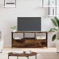 vidaXL TV-Schrank Räuchereiche 102x33x45 cm Holzwerkstoff & Eisen vidaXL TV-Schrank Räuchereiche 102x33x45 cm Holzwerkstoff & Eisen