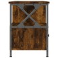 vidaXL TV-Schrank Räuchereiche 102x33x45 cm Holzwerkstoff & Eisen vidaXL TV-Schrank Räuchereiche 102x33x45 cm Holzwerkstoff & Eisen